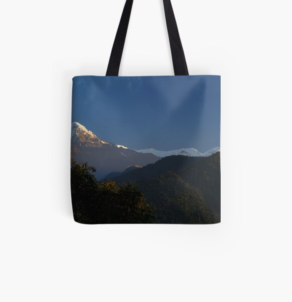 Annapurna Sanctuary, Himalaya, Nepal. All Over Print Tote Bag