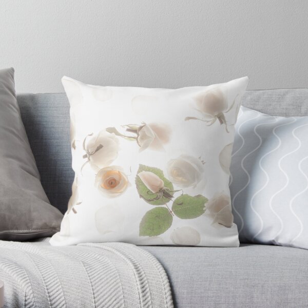 Little White Fishes Throw Pillow