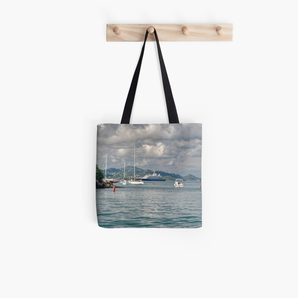 Approaching Cruz Bay Tote Bag