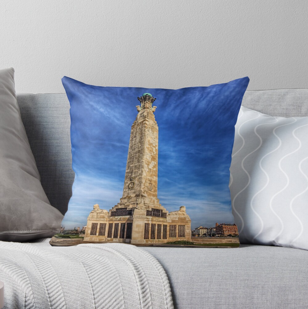 Portsmouth Naval Monument - Southsea Throw Pillow