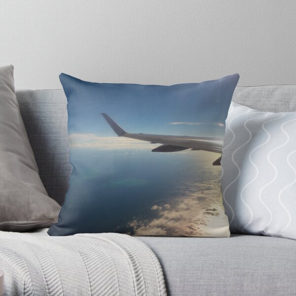 Reef, Clouds, Sunlight & Water Patterns Throw Pillow