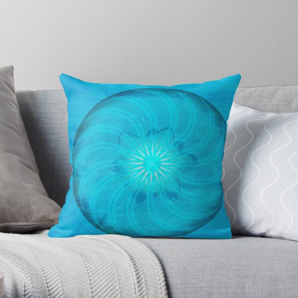 Throat Chakra ~ Blue ~ Vishudah ~ Female Throw Pillow