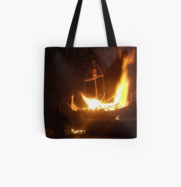 Setting the Galley Alight All Over Print Tote Bag