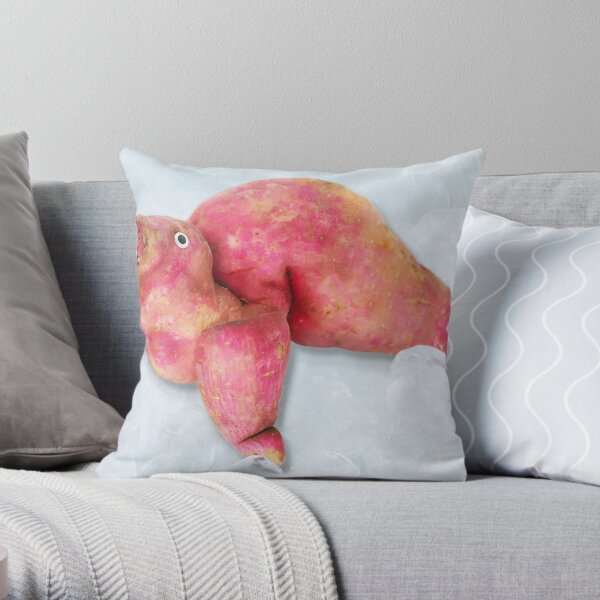 Behold! The magnificent Fridge Walrus... Throw Pillow