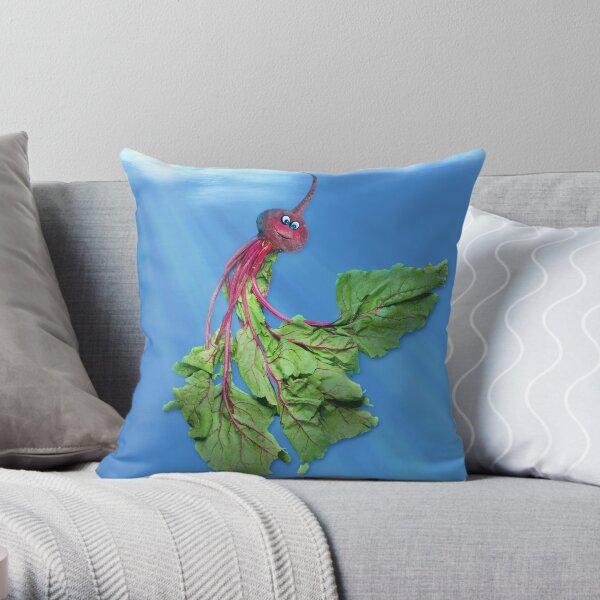 Beethany, the Jellyveggie Throw Pillow