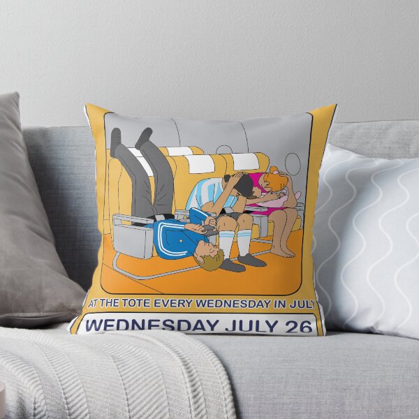 Telecom July Wednesday Residency at The Tote 2006: July 26 Throw Pillow