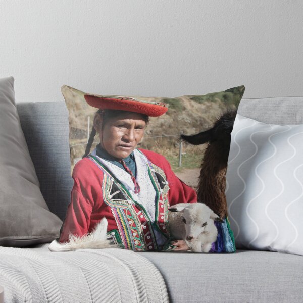 Item preview, Unidentified Indigenous Woman at Saqsaywaman, Cuzco, Peru, South America designed and sold by Deb22.