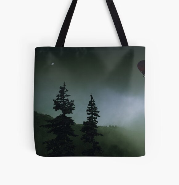 balloon over Whistler_ All Over Print Tote Bag