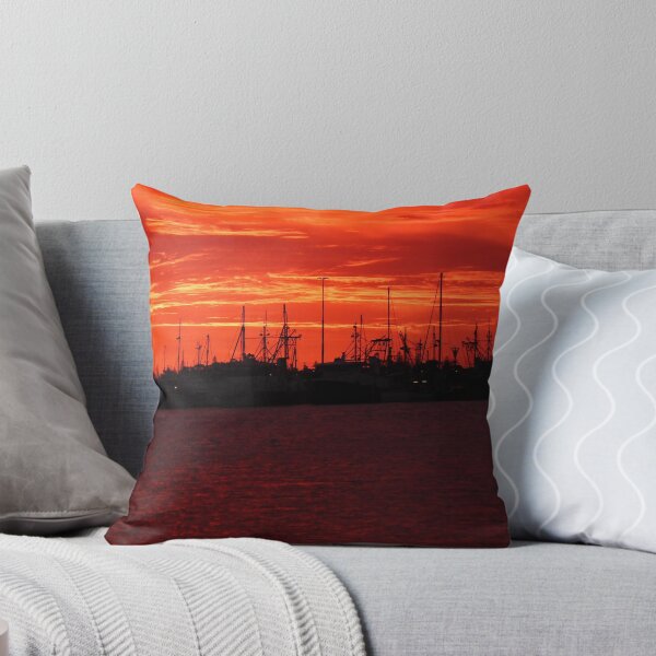 Item preview, sunset over the boats designed and sold by Tracey Hansell.