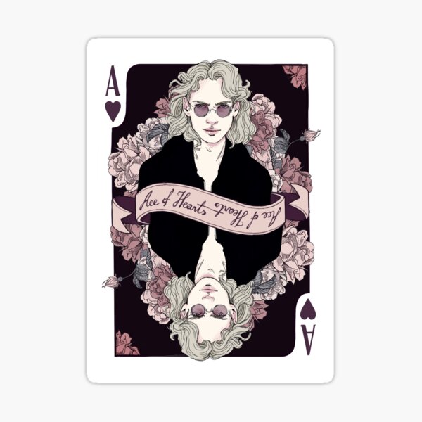 Ace Of Hearts Stickers Redbubble