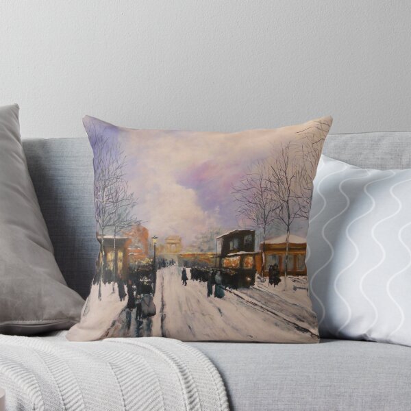 Item preview, The Porte Maillot, Snow, Sunset from Luigi Loir designed and sold by Jsimone.