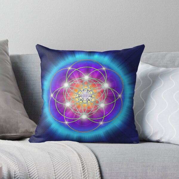 Sacred Geometry 25 Throw Pillow
