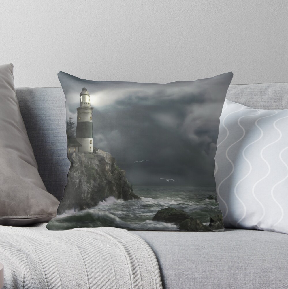 Approaching Storm Throw Pillow