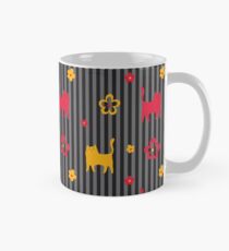 Cats in Stripes (Charcoal) Classic Mug