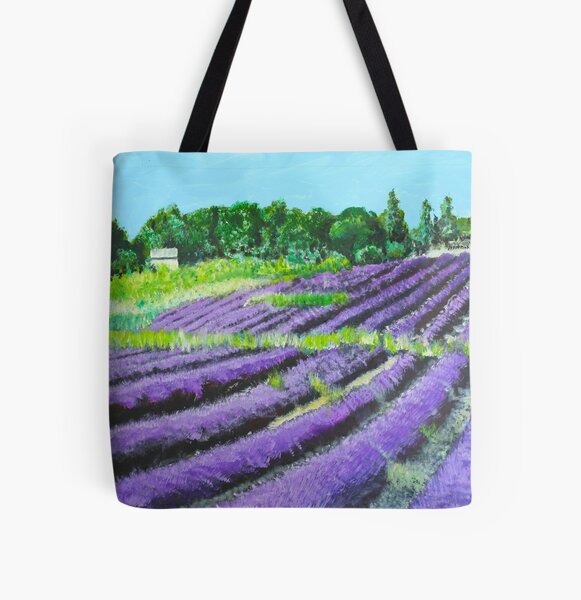 Lavender Provence All Over Print Tote Bag