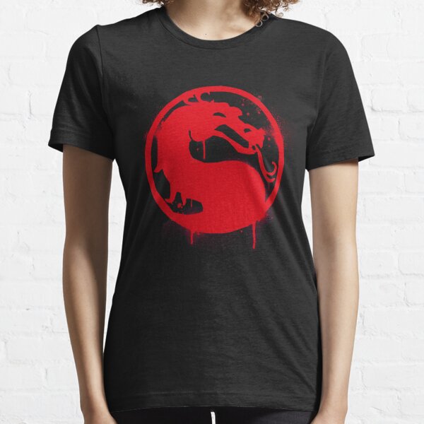 Mortal Kombat Splatter Grafitti Emblem | Mortal Kombat 11 Logo Essential T-Shirt