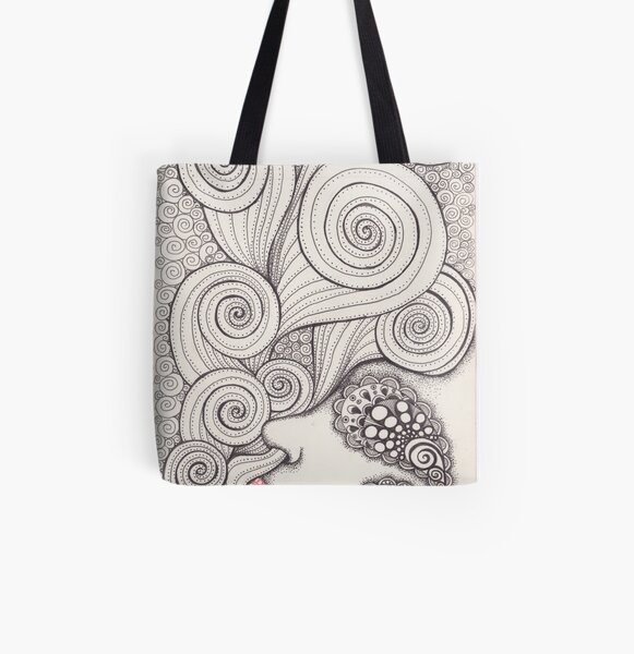 Inhale All Over Print Tote Bag