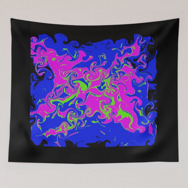 Item preview, Random blue, purple and green twist pattern designed and sold by Tony  Ruther.