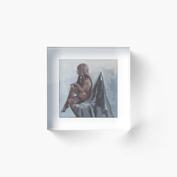 Sitting I Acrylic Block