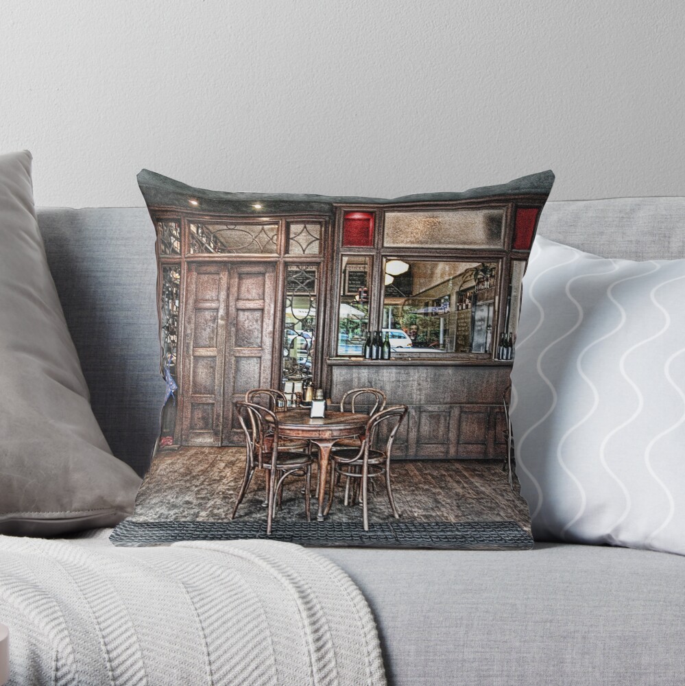 The City Wine Shop Throw Pillow