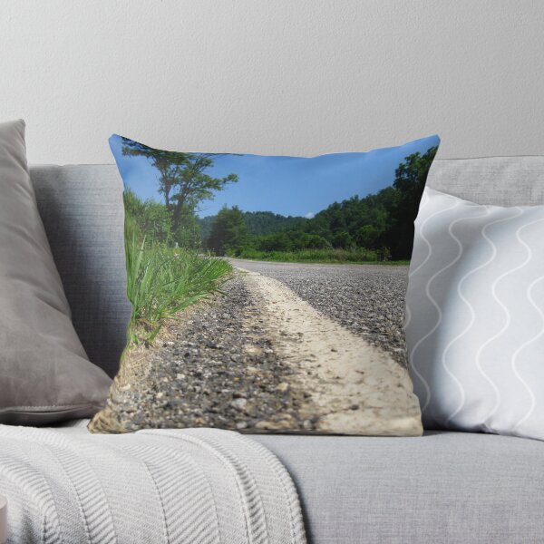 Country Road - North Carolina Throw Pillow