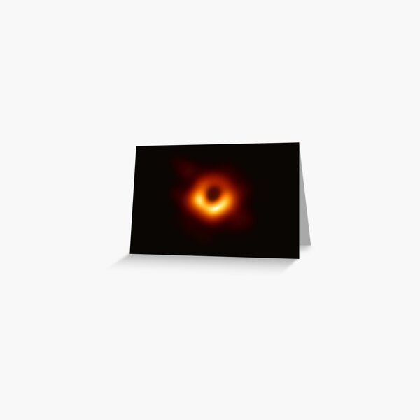 Item preview, First Picture of a Black Hole Greeting Card designed and sold by Dator.