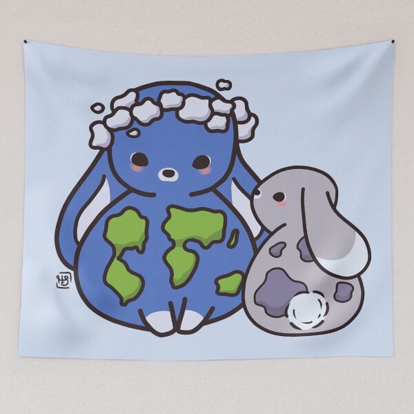 Item preview, Earth and Moon Buns designed and sold by heysoleilart.