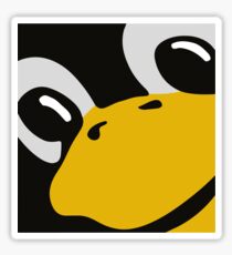 linux tux penguin eyes Sticker