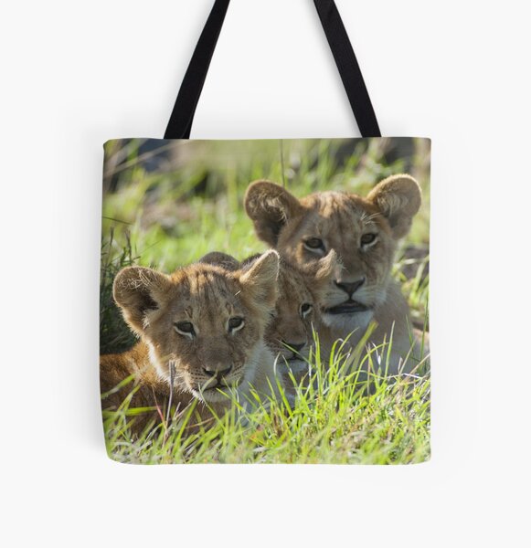 Lionceaux Tote bag doublé