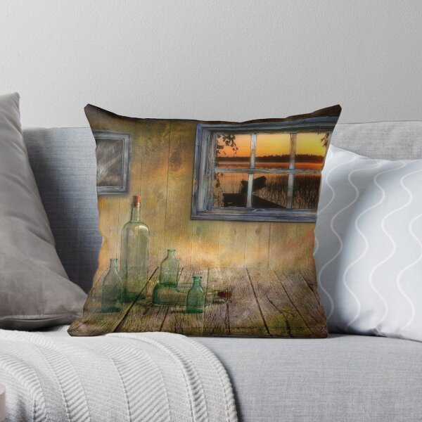Summer evening Throw Pillow