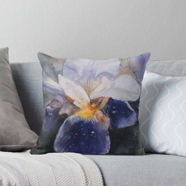 Aperçu de l'œuvre  maximiser ces tons sombres et réserver le blanc du papier. J'ai dû déposer de nombreux lavages pour atteindre la densité du noir et vraiment pousser le dynamisme du violet et du jaune.

PURPLE IRIS a été présenté sur la page d'accueil le 24 février 201 créée et vendue par Rebecca Yoxall.