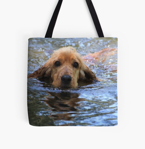 Cocker Spaniel In His Element All Over Print Tote Bag