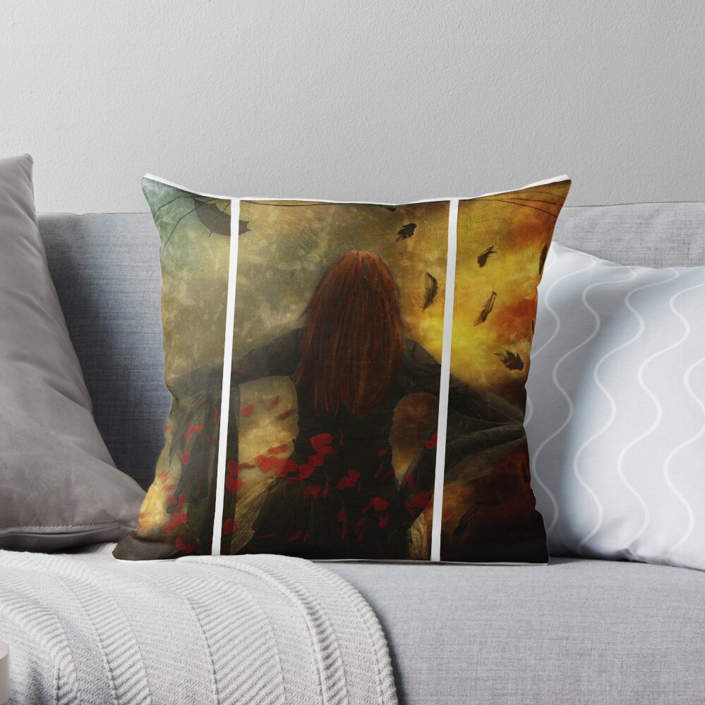 Falling Throw Pillow