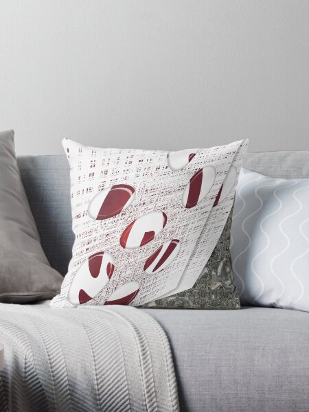 Abstract and Stone Throw Pillow
