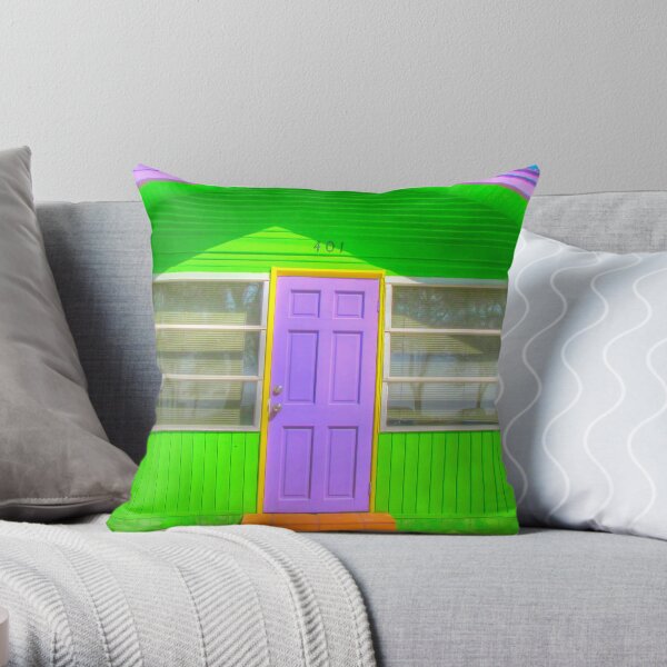 House, Bradenton Beach, 2011 Throw Pillow