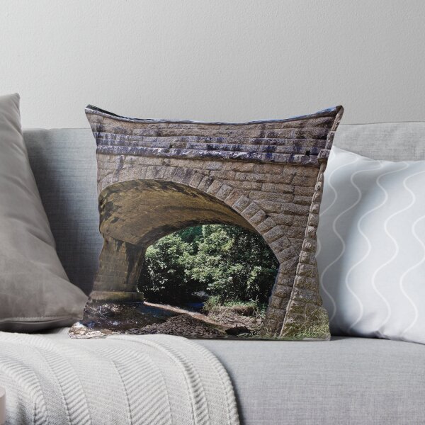 Old Stone Bridge Throw Pillow