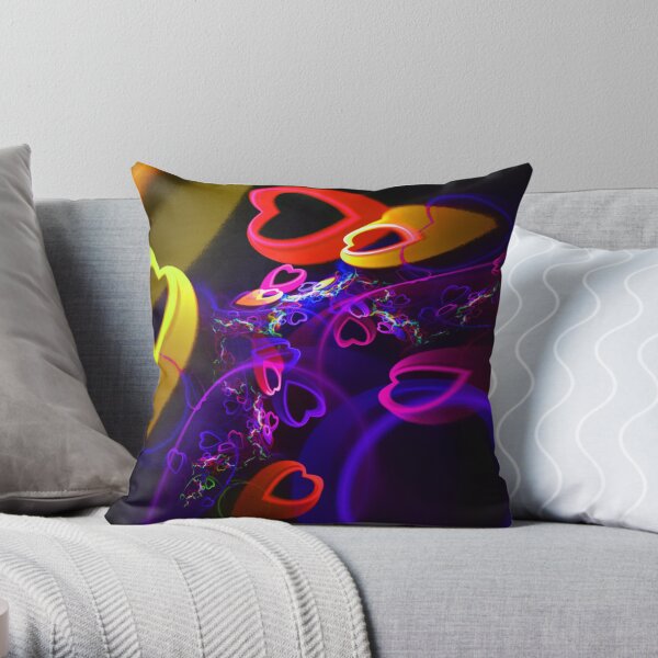 Hearts Galore Throw Pillow