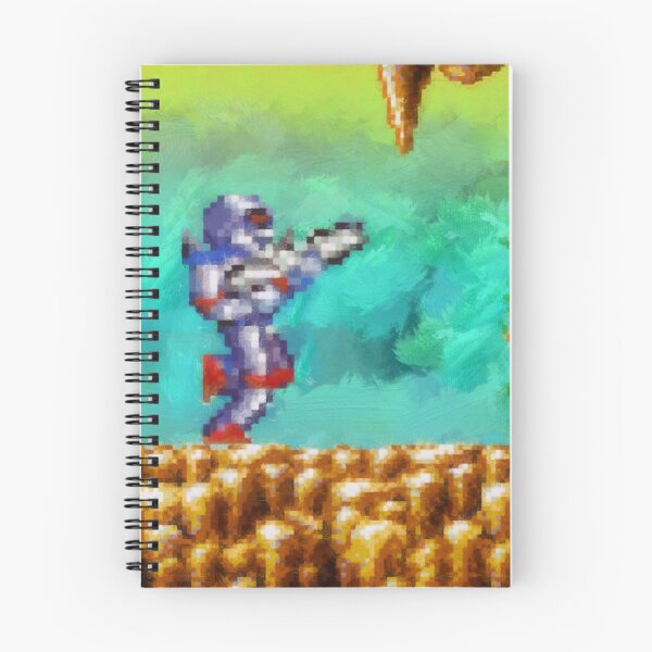 Item preview, Turrican retro painted pixel art designed and sold by smurfted.