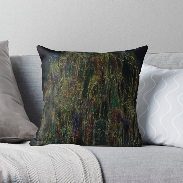 The beauty of the weeping willow Throw Pillow