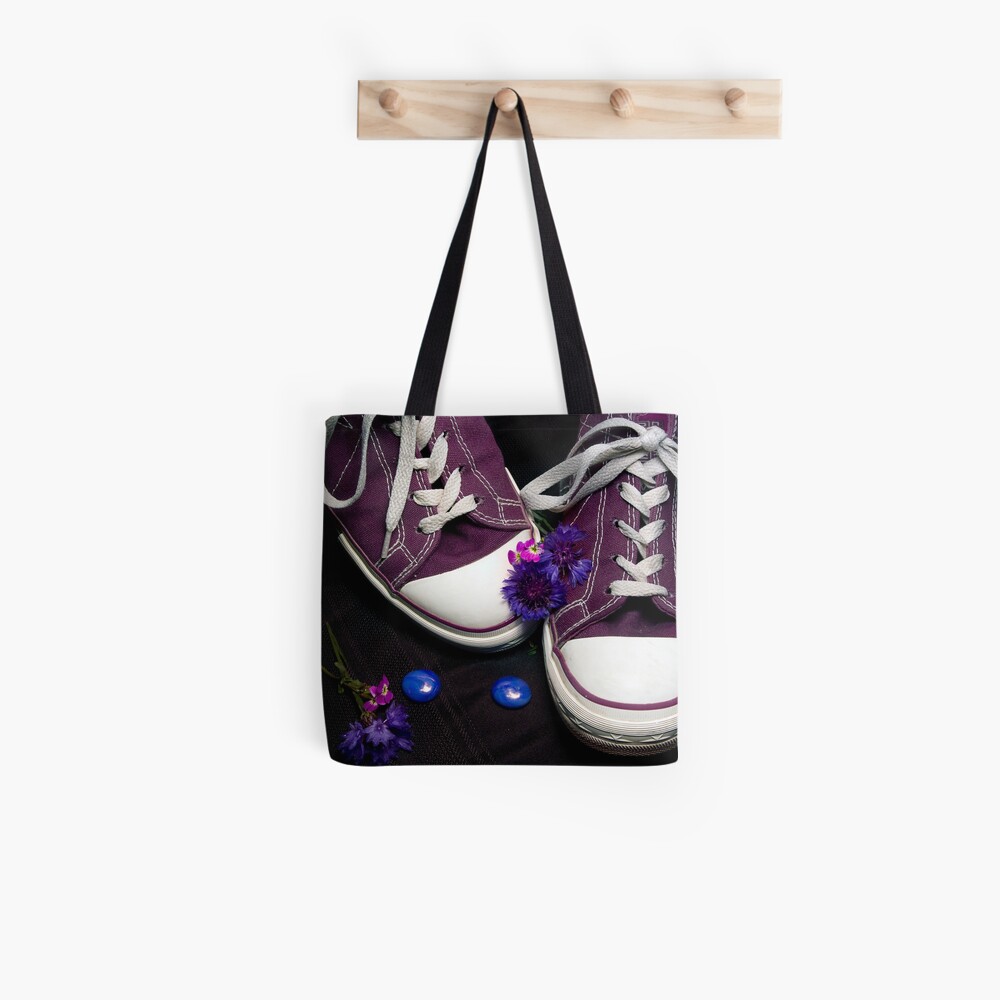 converse purple bag