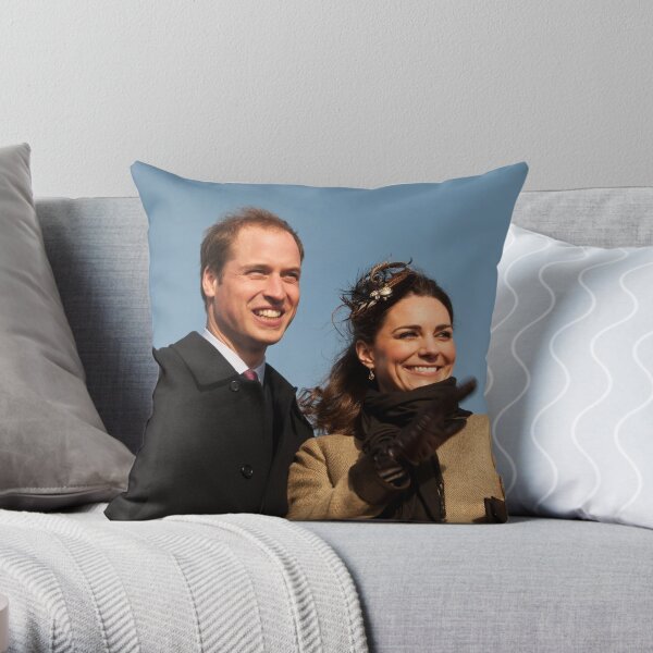 Prince William and Kate Middleton Throw Pillow