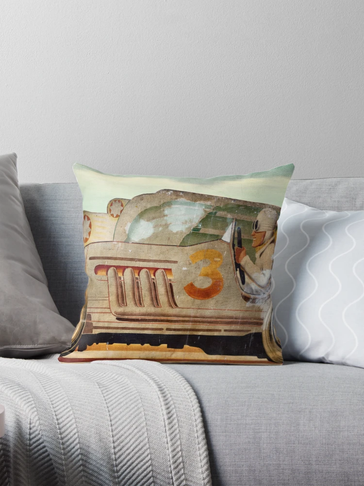 Thumbnail 1 of 4, Pillow, Wacky Racer designed and sold by Peter Howes.