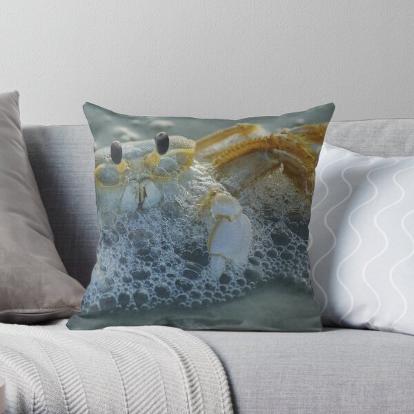 Ghost Crab I Throw Pillow