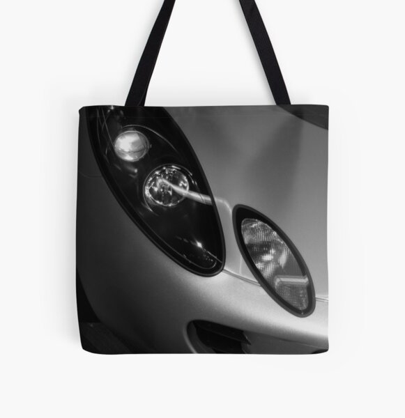 Silver Satin All Over Print Tote Bag