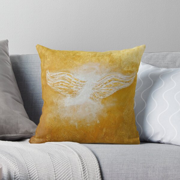 'Gabriel Angelic Messenger' Throw Pillow