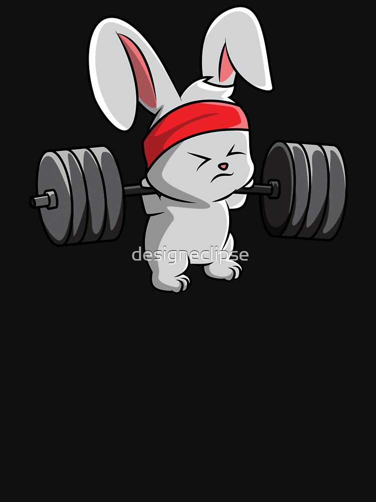 Bunny Fitness Gym Workout Essential T-Shirt for Sale by