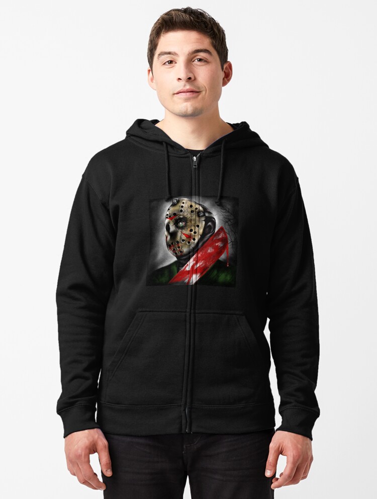 friday the 13th zip up hoodie