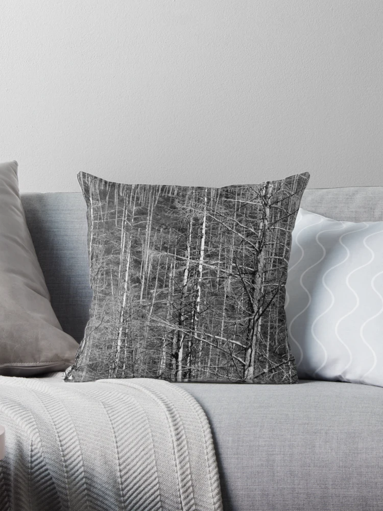 Thumbnail 1 of 4, Pillow, Tree Line designed and sold by Rachell Taylor.