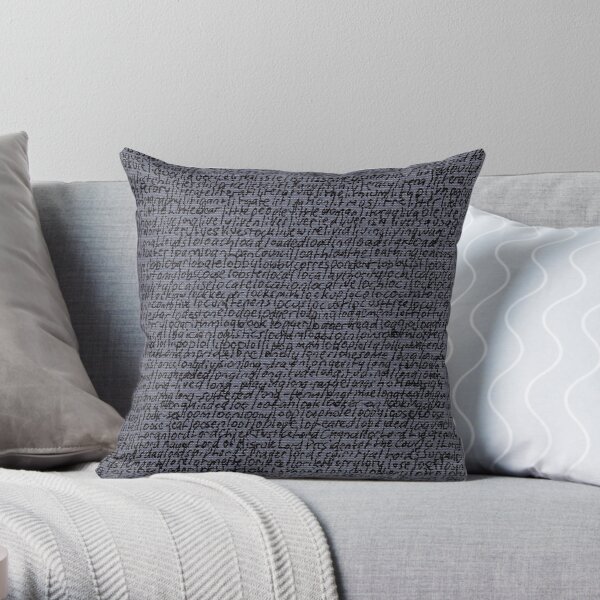 "Dictionary 36" (limpet-loyal toast) Throw Pillow