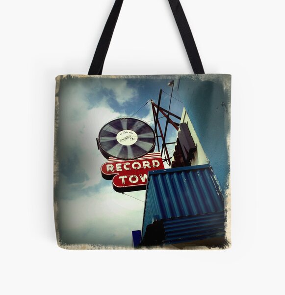 Record Town All Over Print Tote Bag
